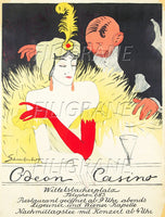 SPECTACLE OdéON CASINO  Rujv-POSTER/REPRODUCTION d1 AFFICHE VINTAGE