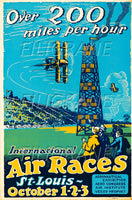 AIRLINES AIR RACES ST LOUIS Rewd-POSTER/REPRODUCTION d1 AFFICHE VINTAGE
