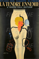 FILM LA TENDRE ENNEMIE  Rxbc-POSTER/REPRODUCTION d1 AFFICHE VINTAGE