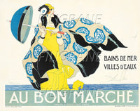 PUB AU BON MARCHé  Ruxn-POSTER/REPRODUCTION d1 AFFICHE VINTAGE