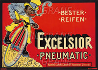 EXCELSIOR PNEU VéLO Roay-POSTER/REPRODUCTION d1 AFFICHE VINTAGE