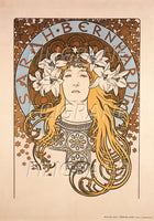 SPECTACLE SARAH BERNHARDT MUCHA Rlon-POSTER/REPRODUCTION d1 AFFICHE VINTAGE