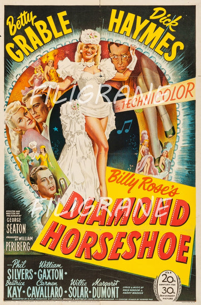 DIAMOND HORSESHOE FILM Rtet-POSTER/REPRODUCTION d1 AFFICHE VINTAGE