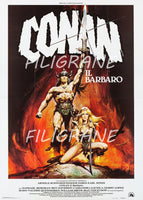 CONAN il BARBARO FILM Rldm-POSTER/REPRODUCTION d1 AFFICHE VINTAGE