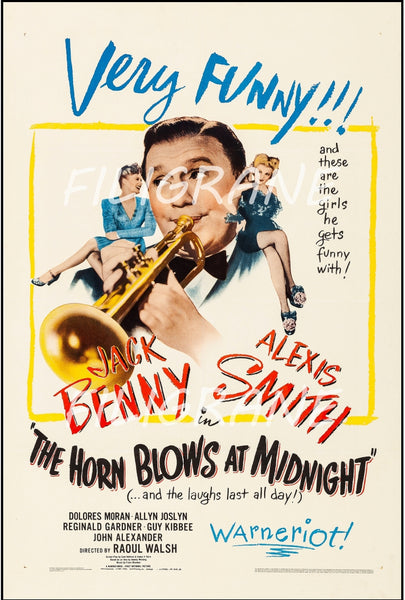CINéMA THE HORN BLOWS at MIDNIGHT Ruyl-POSTER/REPRODUCTION d1 AFFICHE VINTAGE
