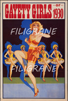 GAYETY GIRLS 1930 CABARET Rxcz-POSTER/REPRODUCTION d1 AFFICHE VINTAGE