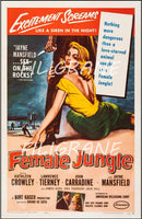 FEMALE JUNGLE FILM Rwjz-POSTER/REPRODUCTION d1 AFFICHE VINTAGE