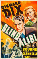 BLIND ALIBI FILM Rmag-POSTER/REPRODUCTION d1 AFFICHE VINTAGE