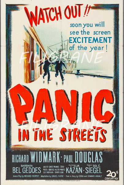 PANIC in the STREETS FILM Rwdq-POSTER/REPRODUCTION d1 AFFICHE VINTAGE