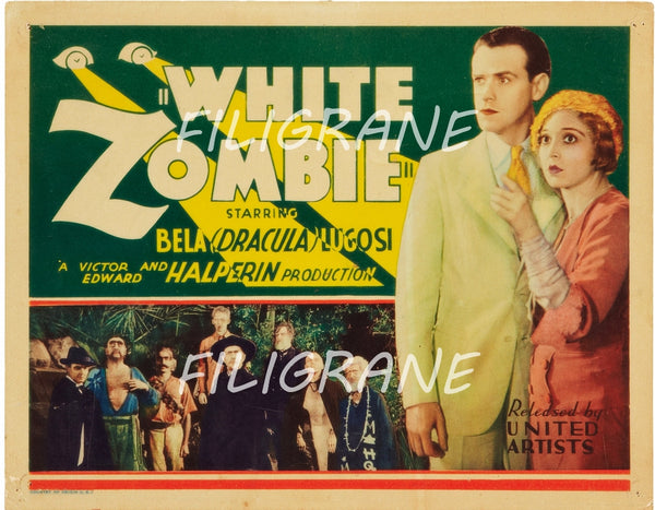 WHITE ZOMBIE FILM Rwlw-POSTER/REPRODUCTION d1 AFFICHE VINTAGE