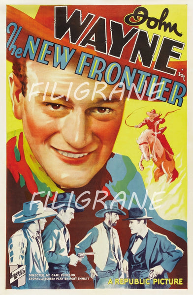 THE NEW FRONTIER FILM Robg-POSTER/REPRODUCTION d1 AFFICHE VINTAGE