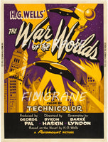 THE WAR of the WORLDS FILM Rqhs-POSTER/REPRODUCTION d1 AFFICHE VINTAGE