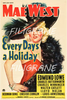 EVERY DAY'S a HOLIDAY FILM Rggb-POSTER/REPRODUCTION d1 AFFICHE VINTAGE