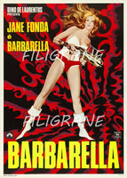BARBARELLA FILM Rlbw-POSTER/REPRODUCTION d1 AFFICHE VINTAGE