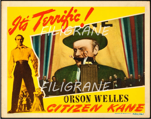 CITIZEN KANE FILM Raam-POSTER/REPRODUCTION d1 AFFICHE VINTAGE