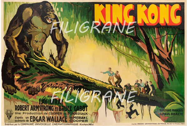 KING KONG FILM Rnxi-POSTER/REPRODUCTION d1 AFFICHE VINTAGE