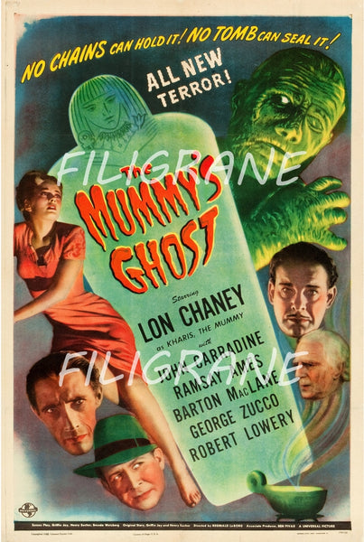 THE MUMMY'S GHOST FILM Rzyw-POSTER/REPRODUCTION d1 AFFICHE VINTAGE