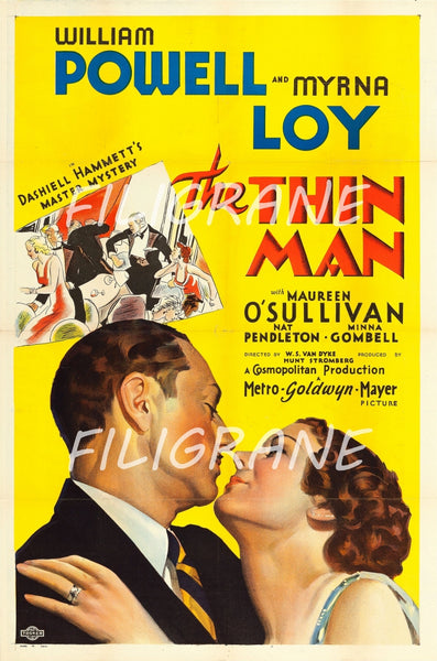THE THIN MAN FILM Ryeq-POSTER/REPRODUCTION d1 AFFICHE VINTAGE