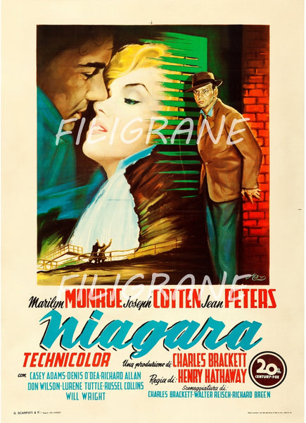 NIAGARA FILM Rgpc-POSTER/REPRODUCTION d1 AFFICHE VINTAGE