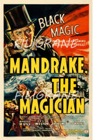 MANDRAKE the MAGICIAN FILM Riqd-POSTER/REPRODUCTION d1 AFFICHE VINTAGE