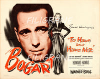 TO HAVE and HAVE NOT FILM Rvoj-POSTER/REPRODUCTION d1 AFFICHE VINTAGE