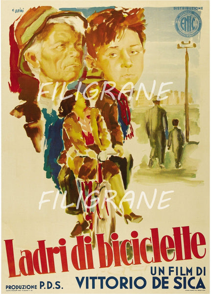 LADRI di BICICLETTE FILM Rsok-POSTER/REPRODUCTION d1 AFFICHE VINTAGE