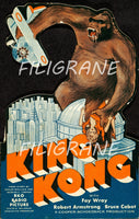 KING KONG FILM Rzvj-POSTER/REPRODUCTION d1 AFFICHE VINTAGE