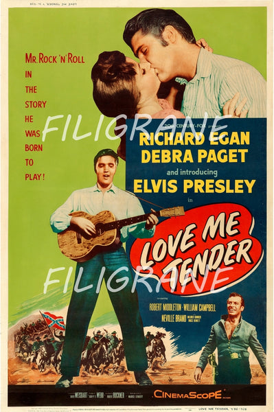 LOVE ME TENDER FILM Rnaa-POSTER/REPRODUCTION d1 AFFICHE VINTAGE