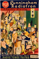 PUB CUNNINGHAN RADIOTRON Rgil-POSTER/REPRODUCTION d1 AFFICHE VINTAGE