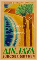 CINéMA AÏN TAYA Rxhu-POSTER/REPRODUCTION d1 AFFICHE VINTAGE
