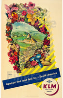 ROYAL DUTCH AIRLINES Rzxt-POSTER/REPRODUCTION d1 AFFICHE VINTAGE