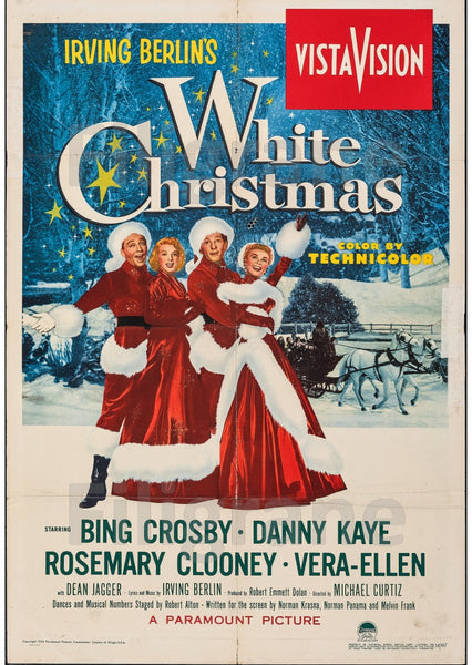 WHITE CHRISTMAS FILM Ragv-POSTER/REPRODUCTION d1 AFFICHE VINTAGE