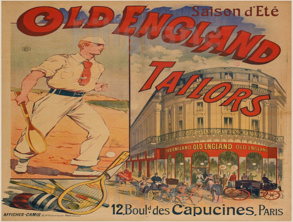 PUB OLD ENGLAND TAILORS Rsij-POSTER/REPRODUCTION d1 AFFICHE VINTAGE