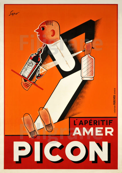 PUB AMER PICON ApéRITIF Rhbd-POSTER/REPRODUCTION d1 AFFICHE VINTAGE