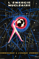 PUB éNERGIE NUCLéAIRE Rlug-POSTER/REPRODUCTION d1 AFFICHE VINTAGE