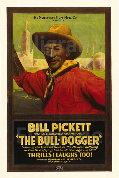 THE BULL DOGGER FILM Rgth-POSTER/REPRODUCTION d1 AFFICHE VINTAGE