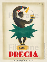 PUB CAFé PRECIA Rvvn-POSTER/REPRODUCTION  d1 AFFICHE VINTAGE