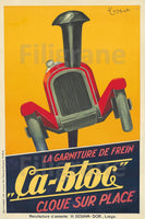 PUB FREIN çA BLOC Rvau-POSTER/REPRODUCTION  d1 AFFICHE VINTAGE