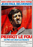 PIERROT le FOU FILM Ript-POSTER/REPRODUCTION d1 AFFICHE VINTAGE