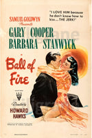 BALL of FIRE FILM Regh-POSTER/REPRODUCTION d1 AFFICHE VINTAGE