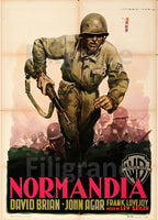 NORMANDIA FILM Repj-POSTER/REPRODUCTION d1 AFFICHE VINTAGE