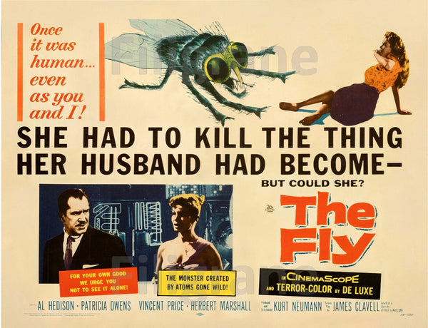 THE FLY FILM Rtrv-POSTER/REPRODUCTION d1 AFFICHE VINTAGE