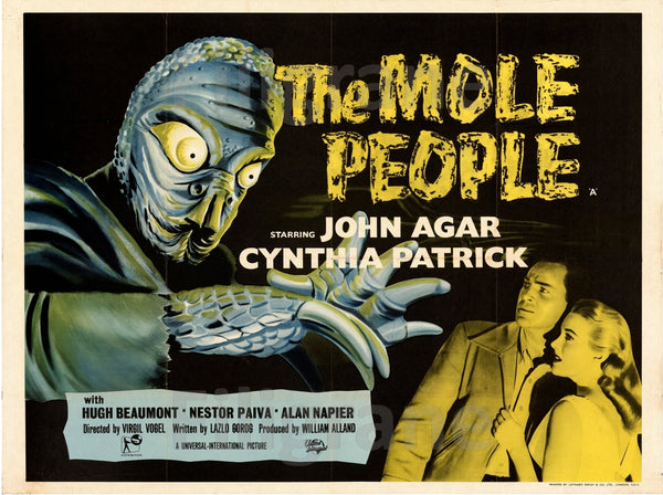 THE MOLE PEOPLE FILM Rsyv-POSTER/REPRODUCTION d1 AFFICHE VINTAGE