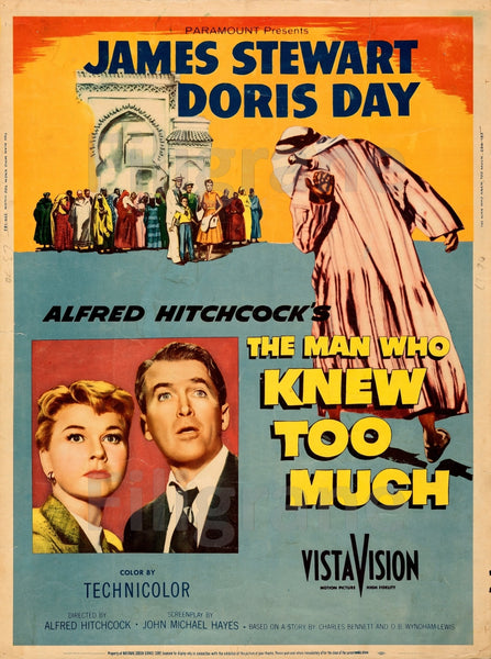 KNEW too MUCH FILM Rbaf-POSTER/REPRODUCTION d1 AFFICHE VINTAGE