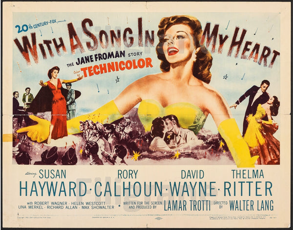 CINéMA WITH a SONG in MY HEART Rupm-POSTER/REPRODUCTION d1 AFFICHE VINTAGE