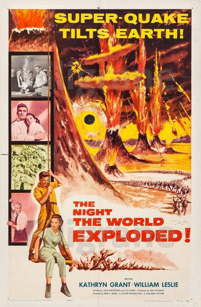 CINéMA NIGHT the WORLD EXPLODED Rcru-POSTER/REPRODUCTION d1 AFFICHE VINTAGE