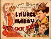 WAY OUT WEST FILM Ruin-POSTER/REPRODUCTION d1 AFFICHE VINTAGE