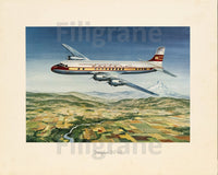 AVION DOUGLAS DC-6B Rmvg-POSTER/REPRODUCTION d1 AFFICHE VINTAGE