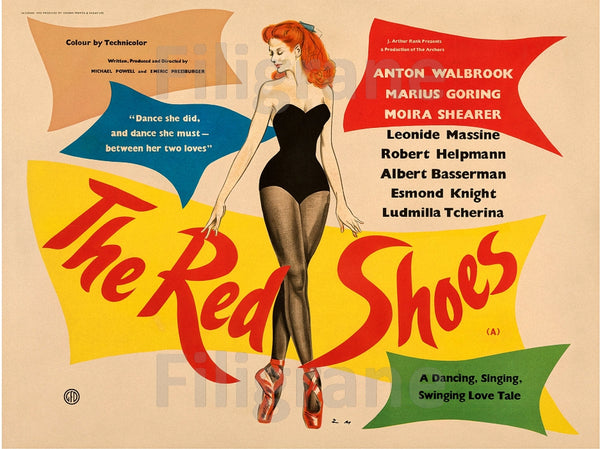 THE RED SHOES FILM Rqhq-POSTER/REPRODUCTION d1 AFFICHE VINTAGE