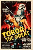 TOBOR the GREAT FILM Rero-POSTER/REPRODUCTION d1 AFFICHE VINTAGE